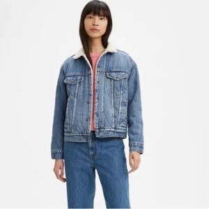 EX-BOYFRIEND SHERPA TRUCKER JACKET